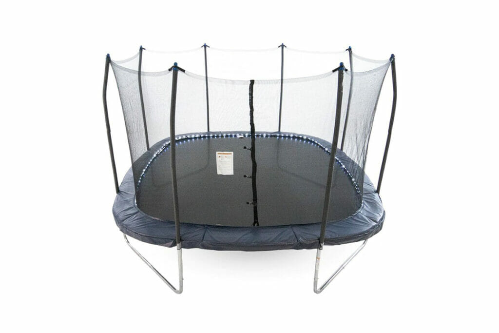 13 Square Trampoline With Lighted Spring Pad -