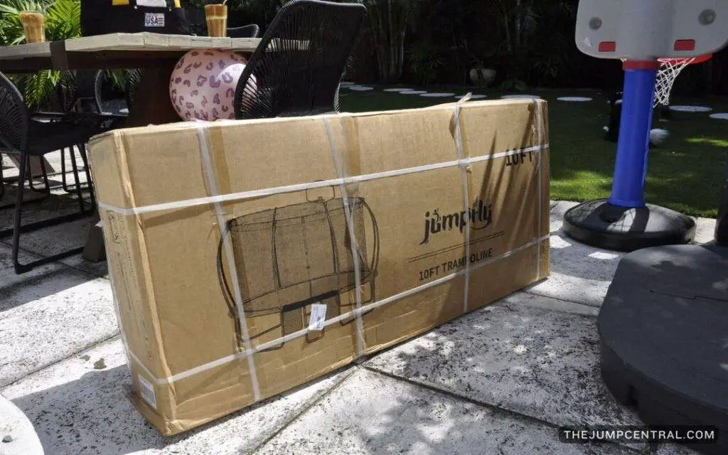 jumpfly trampoline packaging - jumpfly trampoline review